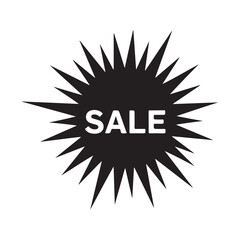Black Starburst Sale Icon