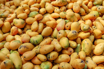Fresh yellow mangoes
