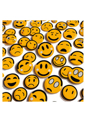 Set of emoticon line vector illustrations on white background