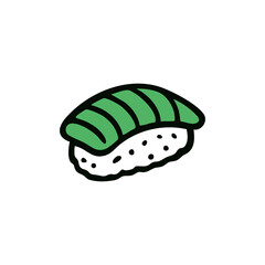 Black and white cartoon red panda sitting