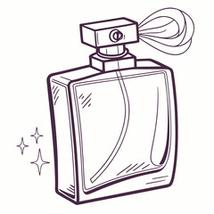 Elegant women s perfume bottle with a fine mist spray icon