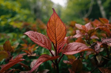 Obraz premium Lovely Young Leaves Amidst Natural Setting, Pattern, Abstract, Texture, Summer, Tree, Spring, Leaf, Garden