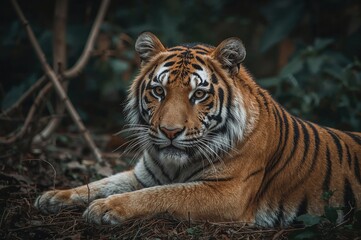 Obraz premium Royal striped feline