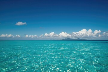 Vast Azure Waters Under a Clear Sky