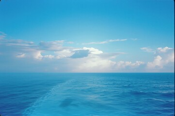 Fototapeta premium Stunning azure ocean view from the coast