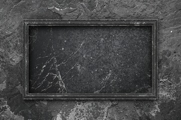 Monochrome stone wall texture pattern backdrop, perfect for slides, stone border design, and text placeholder.