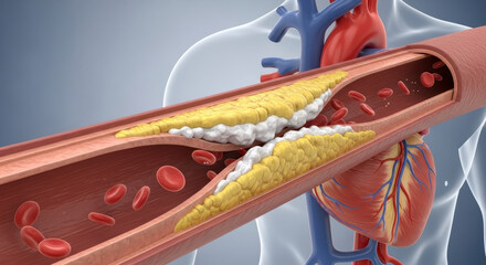 Understanding Atherosclerosis The Build-up of Plaque Inside Arteries Affecting Blood Flow