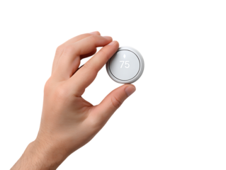 Heating Thermostat Control Device Illustration