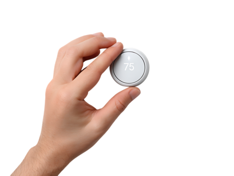 Heating Thermostat Control Device Illustration