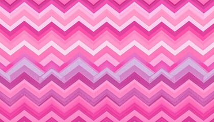 A repeating zigzag pattern of layered shades of pink and white creates a visually appealing design.
