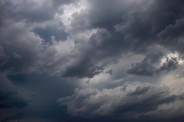 Obraz premium Dark clouds gathering ahead of a storm