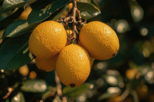 Fruits of Byrsonima crassifolia plant