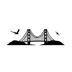 Fototapeta premium bridge vector illustration, bridge, architecture, river, water, suspension, city, sky, night, san francisco, road, transportation, travel, landmark, lisbon, bay, sea, gate, portugal, structure, cable,