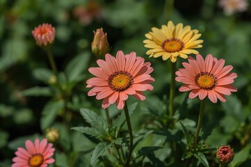 Gorgeous blossoms flourishing in the yard