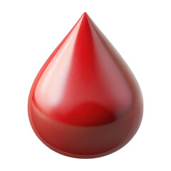 Obraz premium 3d vivid red blood drop realistic fluid droplet medical healthcare concept title should be unique, creative and subject oriented