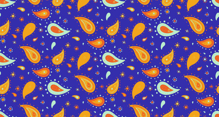 Creativity paisley in cool style. Eternity tranquility as drawn flowery. Clothing decorative as art textured.
