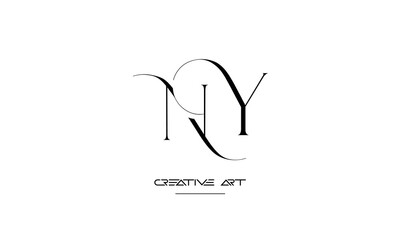 NY, YN, N, Y abstract letters logo monogram