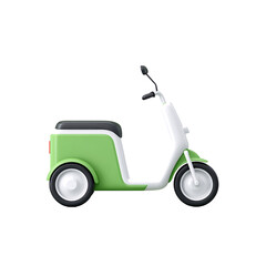 Fototapeta premium Isolated pedicab icon on a transparent vibrant green design digital illustration