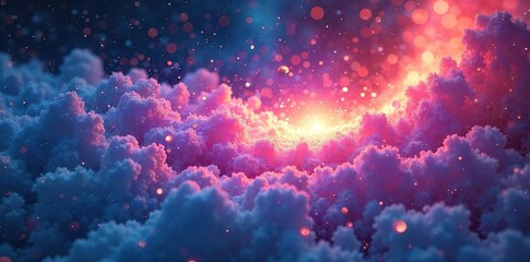 Ethereal condensation swirling in the sky, creating a mesmerizing celestial scene  Light catches the droplets, illuminating a breathtaking, otherworldly spectacle , sky,  fog,  universe