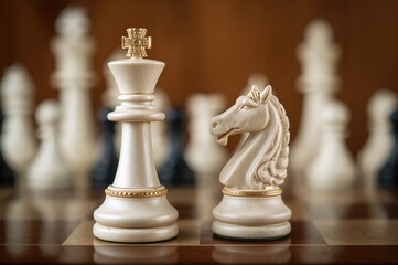 Chess castling maneuver involving King and Rook pieces