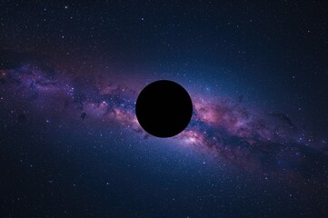 Obraz premium Fictional world under a vibrant starry sky with colorful nebulas