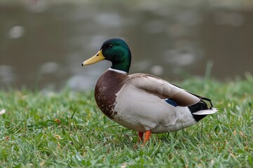 Fototapeta premium Female Mallard Duck in a Natural Setting