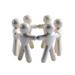 Team Collaboration, People, Office Space, Illustration, Creative Environment, Close-Up View, Unity in Action