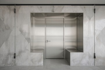 Ventilated metal wall panel for interior design