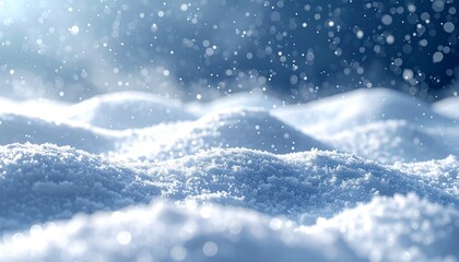Abstract snowfall particles in 3D depth