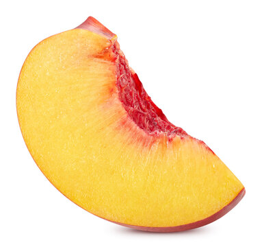 peach isolated on white background