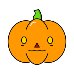 Cute Halloween pumpkin vector