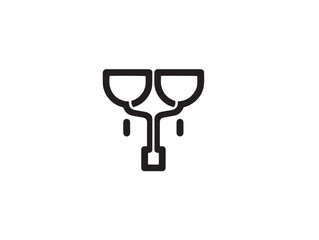 Professional Seed Sowing Tools Icon in Modern Elegant Vector Line Artwork