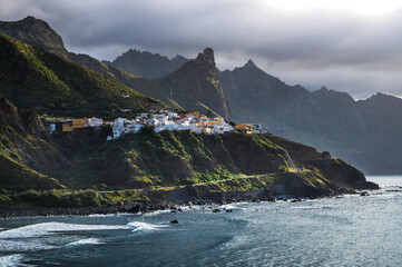 Coastal Village and Scenic Cliffs in Anaga, Tenerife Canary Islands