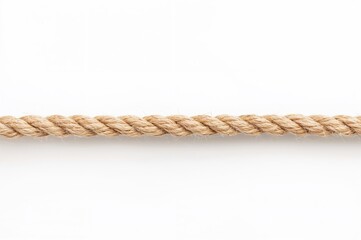 Natural fiber rope on a plain white backdrop