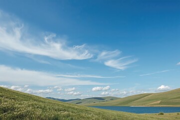 Simple scenery featuring a clear blue sky