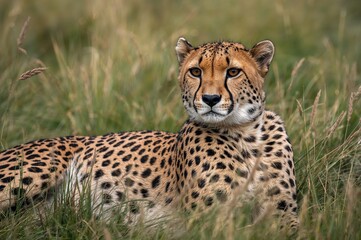 Fototapeta premium The swiftest terrestrial mammals can sprint up to 70 mph briefly, but they encounter significant dangers impacting their survival, including elevated death rates.