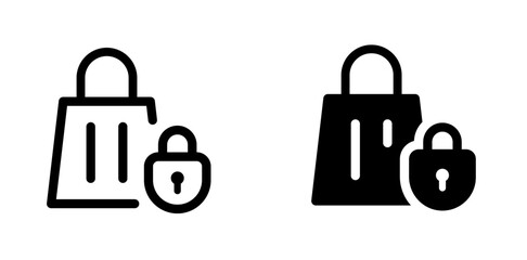 Shopping Basket and Protection icon