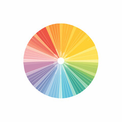 Fototapeta premium Circular Rainbow Gradient Color Wheel
