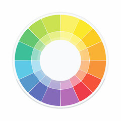 Obraz premium Circular Color Wheel With Bright Rainbow Hues