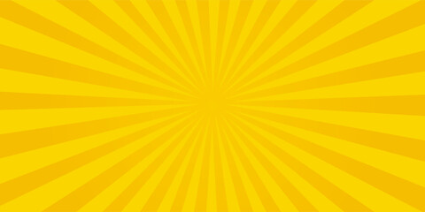 Abstract orange comic background. Art pop cartoon backdrop. Halftone effect pattern. Fun anime texture. Starburst manga style bg. Mark popart radial gradient. Spiral, swirl, comic rays. © Susilo