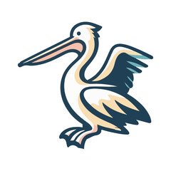 
pelican illustration design