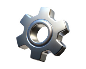 metal gears isolated on white