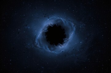 Cosmic-themed wall art with stars scattered across a dark expanse