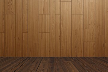 Naklejka premium Rustic wood plank pattern, interior wall panel, ceramic tile with wood finish, laminate style, dark brown random wood floor texture, wood grain background