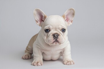 Adorable small bulldog pup