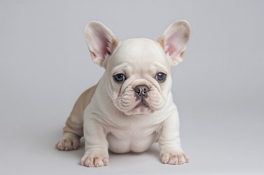 Adorable small bulldog pup