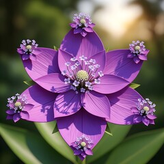 flowerlets growing on flower petals