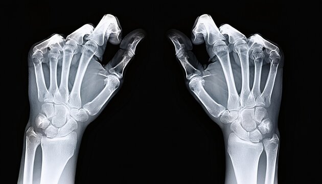 the x ray film of both hands in the ap position shows a fracture of the proximal phalange shaft in the ring finger