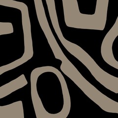 Minimal abstract image for printing. Picture for modern interiors. The picture is painted by hand on a tablet. © neurostructure