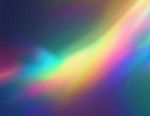 Obraz premium abstract background with holographic rainbow prism lens flare reflection rainbow blurred light refraction texture overlay